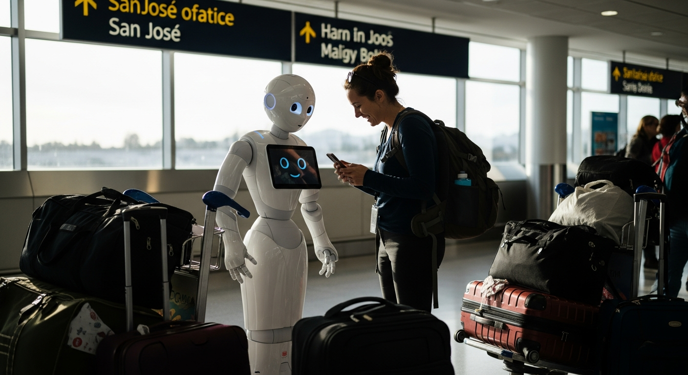 Multilingual Humanoid IntBot Enhances Traveler Experience at San Jose Airport