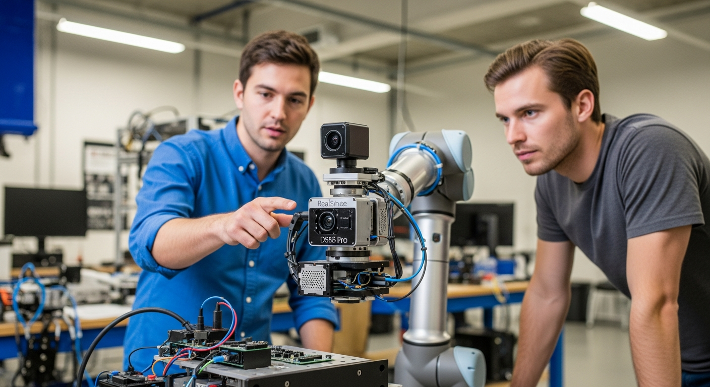 Discover the Enhanced Depth Perception of RealSense's New D585 Pro AI Camera for Robotics